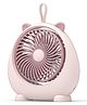 FunBlast Rechargeable Mini Desktop Table Cooling Fan for Office  Pink