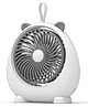 FunBlast Rechargeable Mini Desktop Table Cooling Fan for Office  White