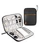 FunBlast Multipurpose Zipper Electronic Accessories Storage Case  Black