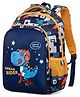 FunBlast Cartoon Theme Multipurpose Picnic Backpack for Kids - Height 14 Inches (Blue)