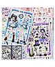 FunBlast Korean Self-Adhesive Kawaii Sticker Book Set for Kids  800 + Stickers - English