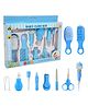 FunBlast Baby Grooming Kit with Nail and Hair Grooming Tools  10 Pieces (Blue)