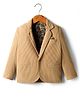 Rikidoos Full Sleeves Ribbed Blazer - Fawn