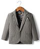 Rikidoos Full Sleeves Ribbed Blazer - Grey