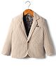 Rikidoos Full Sleeve Ribbed Blazer - Off White
