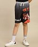 Kidsville Dragon Ball Z Featuring Goku Character Printed Swimming Shorts - Black & Grey