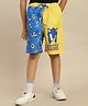 Kidsville Knit Sonic The Hedgehog Featuring Character Printed Swimming Shorts - Blue & Yellow