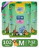 Little Smile Better Dry Feel Baby Diaper Pants | Pack of 3 - M (102 Pieces)