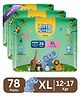 Little Smile Better Dry Feel Baby Diaper Pants | Pack of 3 - XL (78 Pieces)