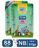 Little Smile Better Dry Feel Baby Diaper Pants | Pack of 2 - New Born (88 Pieces)