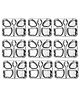 CutTales Pack Of 9 Stainless Steel Butterfly 4 Compartment Snack Dinner Plates For Kids | BPA Free, NonToxic And Dishwasher Safe Plate