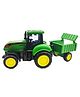 AKN TOYS Farm Tractor Kids Toys with Trolley, and Friction Powered Truck Toy for Kids - ( Pack of 1 -Color May Vary )