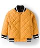 Pine Kids Woven Full Sleeves Solid Color Quilted Jacket - Gold