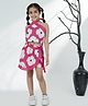 AJ Dezines Cotton Woven Sleeveless Floral Printed Top & Coordinating Skort Set - Pink