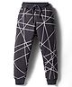Evimo Single Jersey Knit Full Length Printed Lounge Pant - Charcoal Grey
