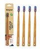 DENCRUS Octa Clean Bamboo Toothbrush - Pack of 4