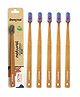DENCRUS Octa Clean Bamboo Toothbrush - Pack of 5