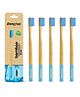 DENCRUS Orby Plus Bamboo Toothbrush - Blue | Pack of 5
