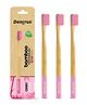 DENCRUS Orby Plus Bamboo Toothbrush - Pink | Pack of 3