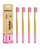 DENCRUS Orby Plus Bamboo Toothbrush - Pink | Pack of 4