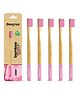 DENCRUS Orby Plus Bamboo Toothbrush - Pink | Pack of 5