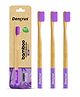 DENCRUS Orby Plus Bamboo Toothbrush -| Lavender | Pack of 3