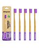 DENCRUS Orby Plus Bamboo Toothbrush -| Lavender | Pack of 5