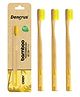 DENCRUS Orby Plus Bamboo Toothbrush - Yellow | Pack of 3