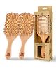 IMECO Bamboo Paddle Hair Brush - Pack of 2