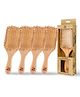 IMECO Bamboo Paddle Hair Brush - Pack of 4