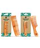IMECO Dual Tooth Neem Comb & Wide Tooth Neem Comb - Combo Pack