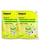 IMECO Bamboo Shakti Dishwash Liquid Pouch - Lemon & Coconut Fragrance | 1 Liter | Pack of 2