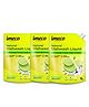 IMECO Bamboo Shakti Dishwash Liquid Pouch - Lemon & Coconut Fragrance | 1 Liter | Pack of 3