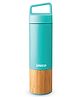 IMECO ECO-EDGE Insulated Bamboo Thermos Flask - 600 ml | Sea Green
