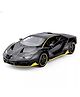 TodFod Lamborghini Die-Cast Model Car, 1:32 Scale, Black with Gold Accentsband Hood Pull Back Super Car with Openable Doors Sound and Light for Birthdays Gift Party Decorations (Lamborghini Black)