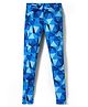 Pine Active Full Length High Stretch Leggings With Shapes Print - Blue