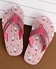 Cute Walk by Babyhug Flip Flops With Duck Print - Pink