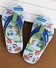 Cute Walk by Babyhug Flip Flops With Vehicle Print - Blue