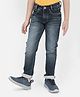 CRIMSOUNE CLUB Cotton Woven Mild Washed Jeans - Blue