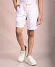 CRIMSOUNE CLUB Cotton Woven Leaves Printed Shorts - Peach
