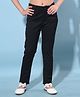 CRIMSOUNE CLUB Cotton Woven Solid Jeans - Black