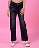 CRIMSOUNE CLUB Cotton Woven Washed Jeans - Navy Blue