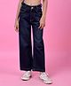CRIMSOUNE CLUB Cotton Woven Solid Jeans - Navy Blue