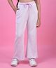 CRIMSOUNE CLUB Cotton Woven Striped Track Pants - Purple