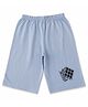 Luke and Lilly Cotton Knit Rubiks Cube Printed Shorts - Grey