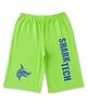 Luke and Lilly Cotton Knit Shark Tech Text Printed Shorts - Green