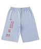 Luke and Lilly Cotton Knit Typography Printed Shorts - Grey