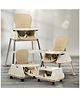 Baybee 4 in 1 Baby High Chair for Kids with Adjustable Height & Footrest, Baby Feeding Chair Booster Seat for Toddlers with Tray & Belt | Kids High Chair (Beige)