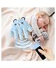 HAPPY HUES Baby Sleep Soother with Adjustable Patting  Newborn Comfort Pillow, Sleep Aid for Babies, Remote Control, Washable Cushion - Blue