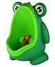 SARVANGAH Children's Urinal for Boy Standing Potty Training, Portable Wall Pee Trainer Urinal for Baby Boys Kids Toddler (Frog-Green Parrot)